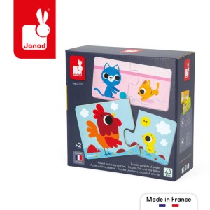 Pierwsze puzzle do pary Zwierzęta i ich dzieci 24 elementy