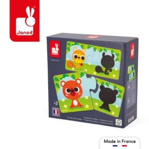 Pierwsze puzzle do pary Zwierzęta i ich cienie 24 elementy