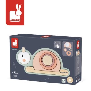 Drewniana układanka sensoryczna Ślimak Sweet Cocoon 12 m +