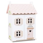 Drewniany domek dla lalek Rose Heart